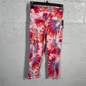 Ideology Women's Compression Side-Pocket Crop Leggings multi, XS